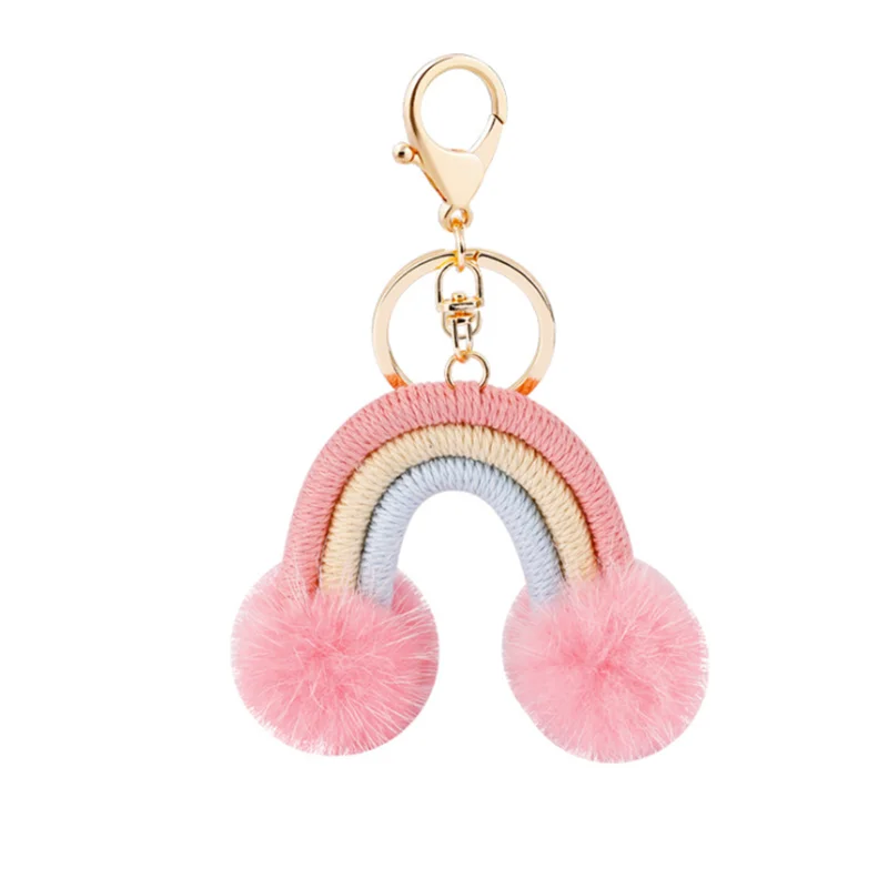 Super Large Rainbow Keychain With Hair Ball Car Handbag Hanging Decoration For Women Bag Purse Metal Alloy Key Chain Accessories
Super Large Rainbow Keychain With Hair Ball Car Handbag Hanging Decoration For Women Bag Purse Metal Alloy Key Chain Accessories
