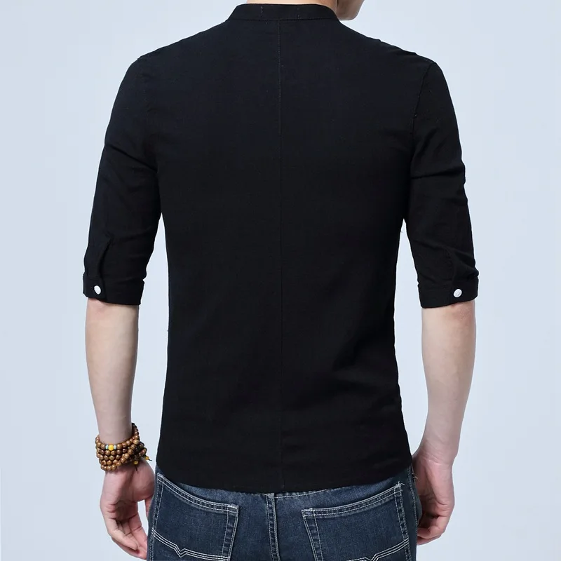 Tradictional Chinese Clothing For Men Half Sleeve Cotton Linen Chinese Style Shirts Kung Fu Tai Chi Tang Suit Style Tops CN-026
Tradictional Chinese Clothing For Men Half Sleeve Cotton Linen Chinese Style Shirts Kung Fu Tai Chi Tang Suit Style Tops CN-026