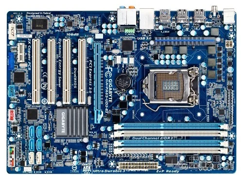 Материнская плата Gigabyte для настольных ПК оригинальная б/у DDR3 LGA 1155 i7 i5 i3 16 ГБ SATA3
