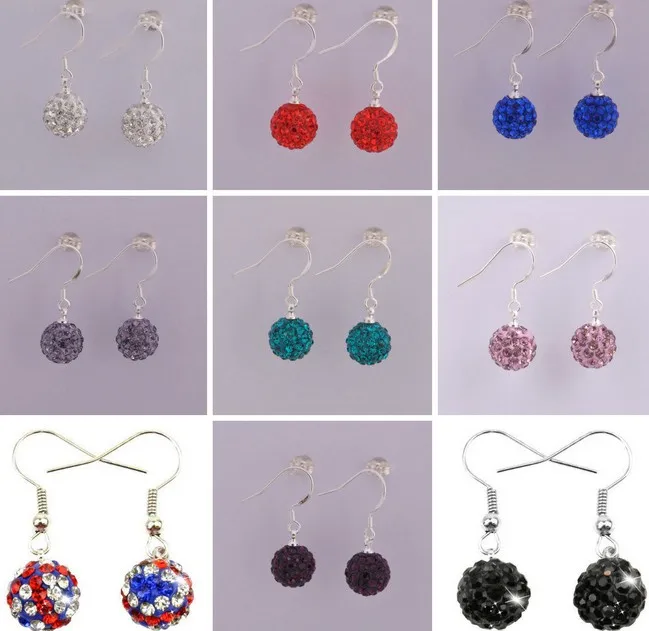 free shipping mixed 10mm Colors To Choose Crystal Beads Silver Plated drop Earrings Mix lot women jewelry h4d.
free shipping mixed 10mm Colors To Choose Crystal Beads Silver Plated drop Earrings Mix lot women jewelry h4d.