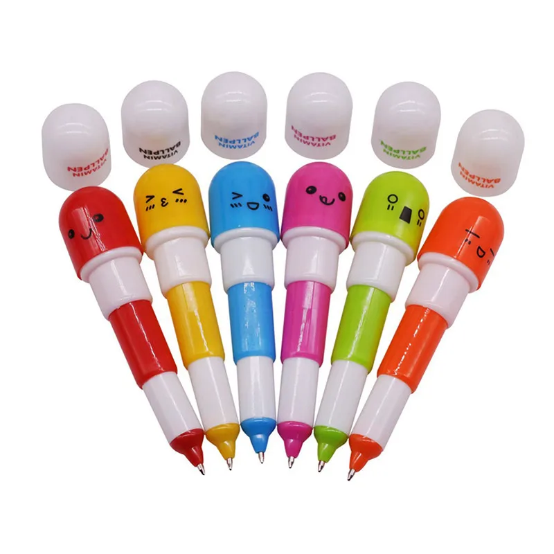 Hot sale 6 Pcs Cartoon Colorful Flexible Ballpoint Pen Korean Stationery Creative Gift School Supplies Capsule Ballpoint Pen
Hot sale 6 Pcs Cartoon Colorful Flexible Ballpoint Pen Korean Stationery Creative Gift School Supplies Capsule Ballpoint Pen