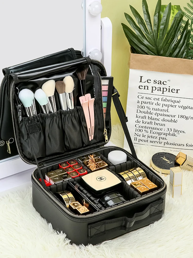 Makeup Waterproof Large Storage Bag Travel Hanging Black Zip Lock Hand Packaging Women Bathroom Garden Neceser Bag BY50SN 
Makeup Waterproof Large Storage Bag Travel Hanging Black Zip Lock Hand Packaging Women Bathroom Garden Neceser Bag BY50SN