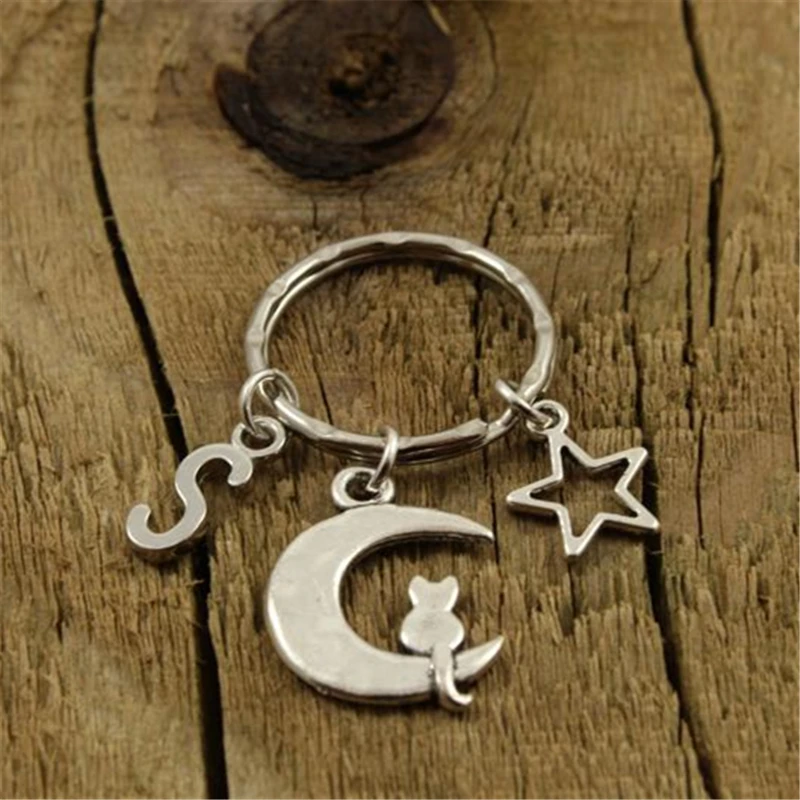 Cat Keychain, Cat and Moon Keychain, Initial Keychain, Star Keychain, Birthday Gift, Friendship Gift , Christmas Gift.
Cat Keychain, Cat and Moon Keychain, Initial Keychain, Star Keychain, Birthday Gift, Friendship Gift , Christmas Gift.