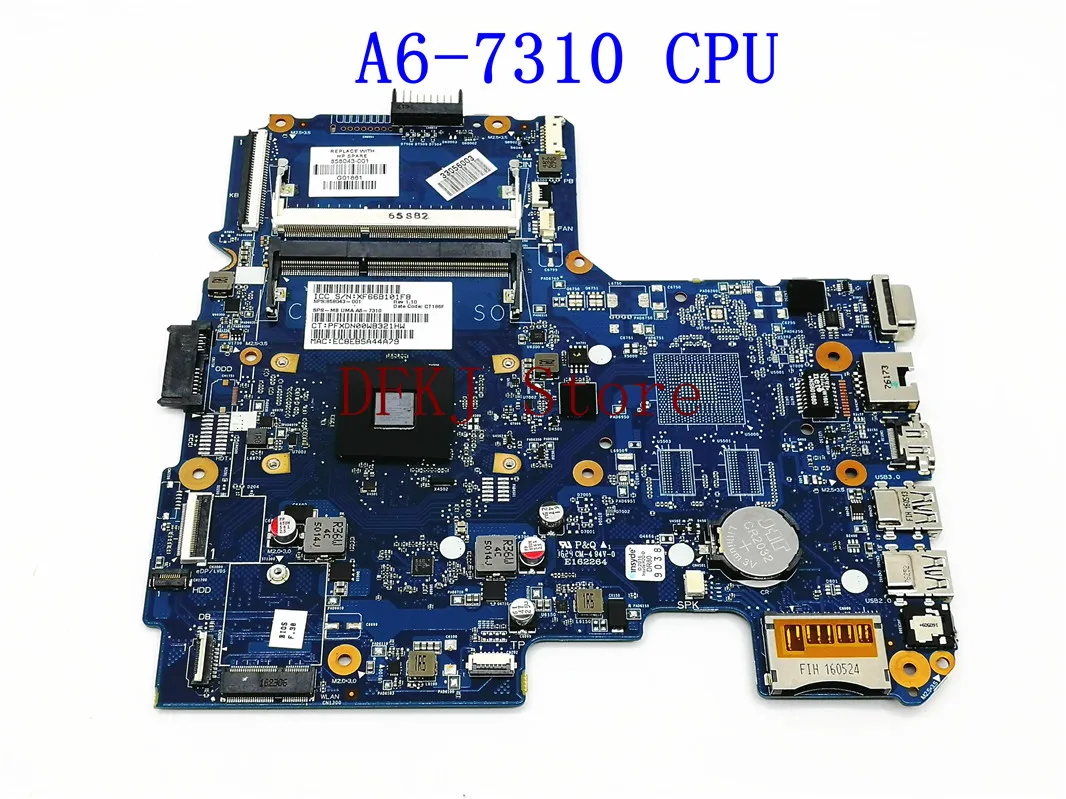 Материнская плата для ноутбука HP 858043 G5 14, 601-001, 858043-858043, 501-245, ЦП DDR3, полностью протестирована
Материнская плата для ноутбука HP 858043 G5 14, 601-001, 858043-858043, 501-245, ЦП DDR3, полностью протестирована