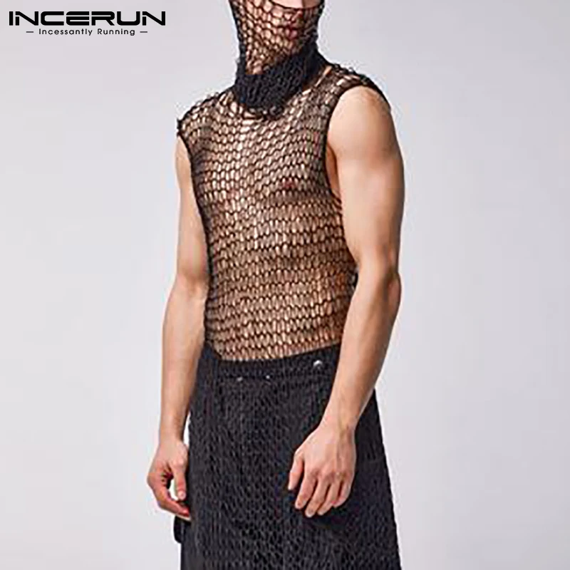 INCERUN Men T Shirt Transparent Mesh Patchwork O-neck Sexy Streetwear Sleeveless 2022 Long Tee Tops Party Nightclub Camisetas
INCERUN Men T Shirt Transparent Mesh Patchwork O-neck Sexy Streetwear Sleeveless 2022 Long Tee Tops Party Nightclub Camisetas