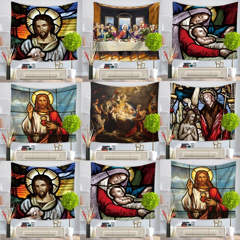Christ Jesus Tapestry Wall Hanging Artistic Polyester Fabric Cottage Dorm Wall Art Home Decoration Brown Wall Decoration
Christ Jesus Tapestry Wall Hanging Artistic Polyester Fabric Cottage Dorm Wall Art Home Decoration Brown Wall Decoration