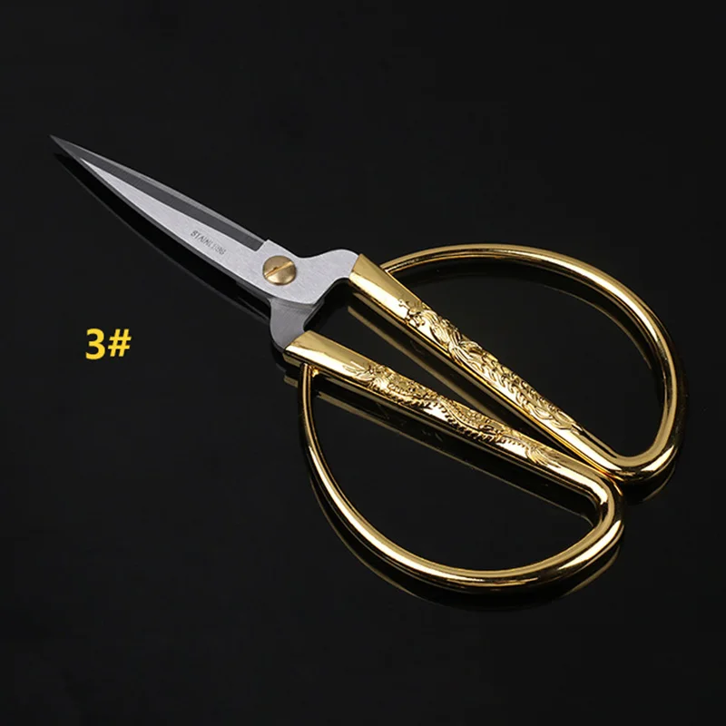 Scissors Stainless Steel Carved Gold Tone Dragon For Needlework Party Sewing Dressmaker BOM666
Scissors Stainless Steel Carved Gold Tone Dragon For Needlework Party Sewing Dressmaker BOM666