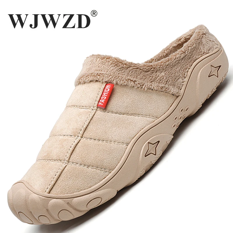 Winter Indoor Men Slippers Plush Male Warm Slippers No-slip Outdoor Casual Shoes Breathable Slip-on Men's Walking Half Loafers
Winter Indoor Men Slippers Plush Male Warm Slippers No-slip Outdoor Casual Shoes Breathable Slip-on Men's Walking Half Loafers