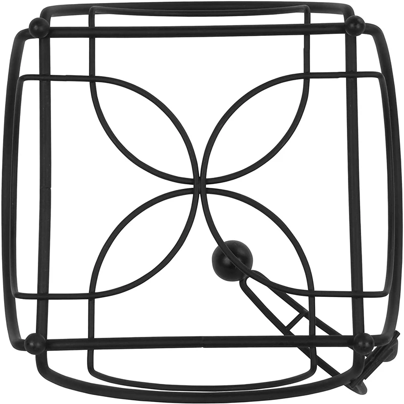 Flower Flat Holder with Weighted Arm, Kitchen Napkin Dispenser, Sturdy Steel Kitchen & Dining Room DeCor, Black
Flower Flat Holder with Weighted Arm, Kitchen Napkin Dispenser, Sturdy Steel Kitchen & Dining Room DeCor, Black