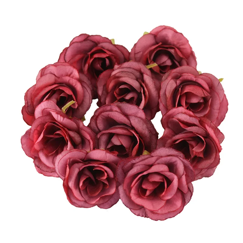 50pcs 4cm Silk Roses Artificial Flowers Mini Rose Flower Heads for Wedding Christmas Decoration DIY Wreath Scrapbooking Crafts
50pcs 4cm Silk Roses Artificial Flowers Mini Rose Flower Heads for Wedding Christmas Decoration DIY Wreath Scrapbooking Crafts