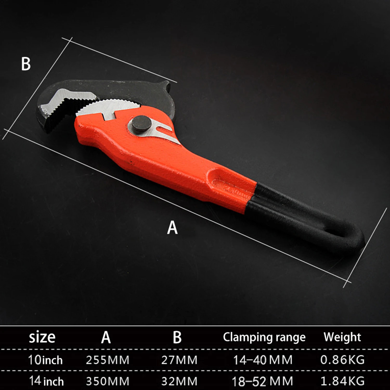 Industrial Grade Plastic Pipe Wrench Heavy-duty Multifunctional Olecranon Pliers
Industrial Grade Plastic Pipe Wrench Heavy-duty Multifunctional Olecranon Pliers