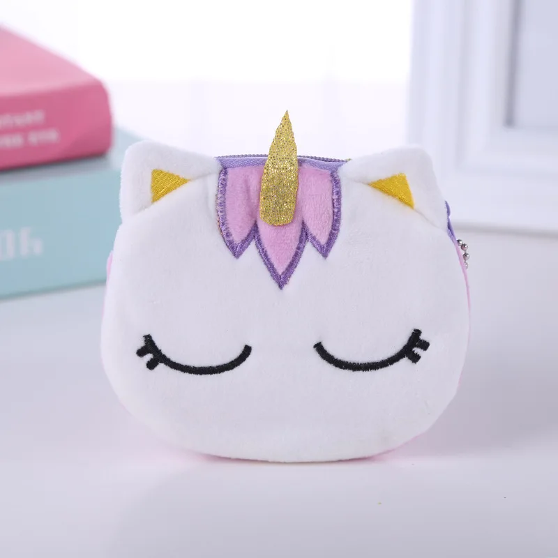 Soft plush unicorn cartoon women's coin purse cute animal zipper children girl coin purse USB wired earphone mini bag key case
Soft plush unicorn cartoon women's coin purse cute animal zipper children girl coin purse USB wired earphone mini bag key case