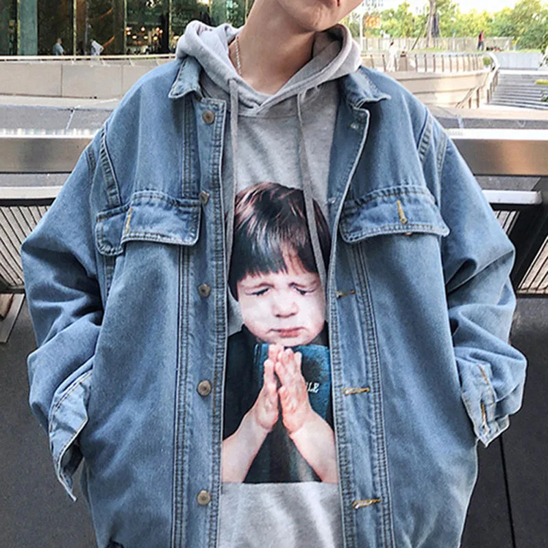 Wholesale 2021 brand denim clothes jacket men's Korean coat students handsome jacket Hong Kong style loose casual trend coat
Wholesale 2021 brand denim clothes jacket men's Korean coat students handsome jacket Hong Kong style loose casual trend coat