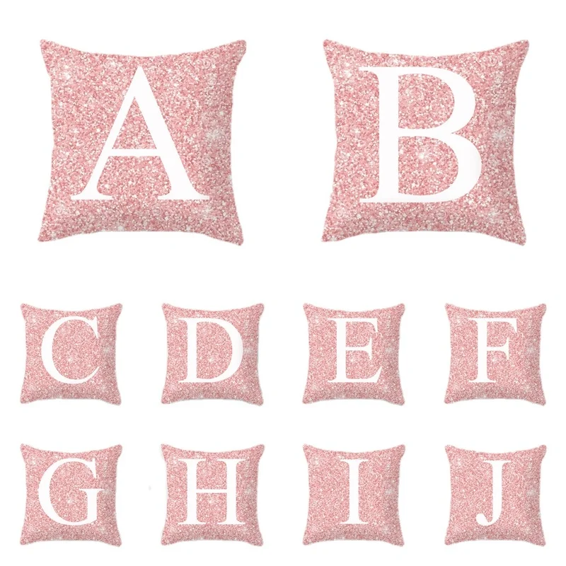 Pink Metal Letter Simple Style Peach Skin Pillowcase Cushion Cover Series Home Decoration
Pink Metal Letter Simple Style Peach Skin Pillowcase Cushion Cover Series Home Decoration