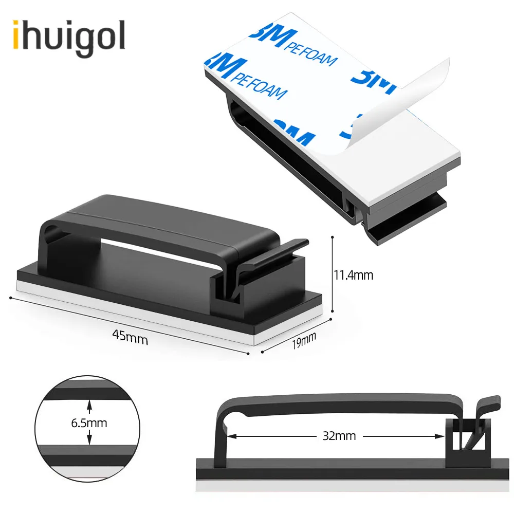 ihuigol Cable Organizer Clips Tie Fixer Winder Self Adhesive Charger Cord Management Office Car GPS Clamp Cable Wire Holder
ihuigol Cable Organizer Clips Tie Fixer Winder Self Adhesive Charger Cord Management Office Car GPS Clamp Cable Wire Holder