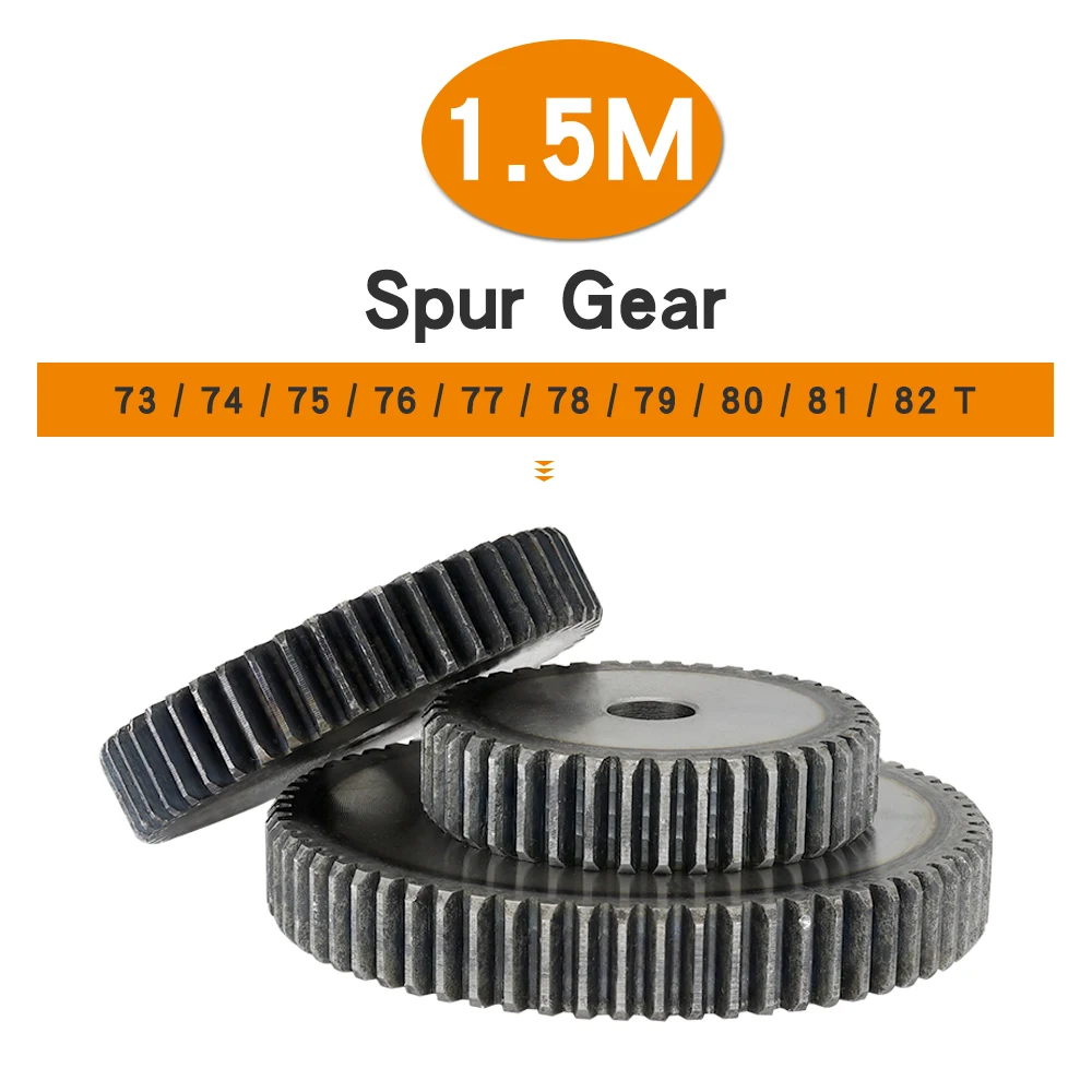 1 Piece Spur Gear 1.5M-73/74/75/76/77/78/79/80/81/82Teeth SC45# Carbon Steel Material Flat Gear High Frequency Quenching Teeth
1 Piece Spur Gear 1.5M-73/74/75/76/77/78/79/80/81/82Teeth SC45# Carbon Steel Material Flat Gear High Frequency Quenching Teeth