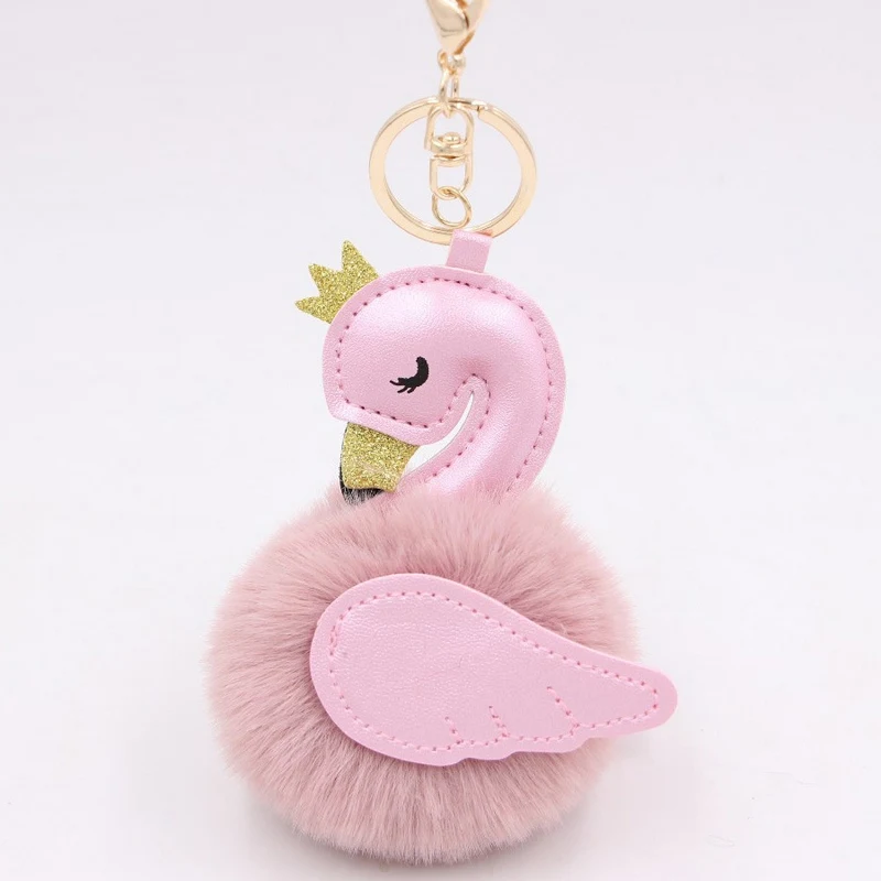 Cute Pompom Pink Flamingo Keychain For Women Fluffy Rabbit Fur Ball Swan Key Chain On Bag Car Trinket Wedding Party Girl Gift
Cute Pompom Pink Flamingo Keychain For Women Fluffy Rabbit Fur Ball Swan Key Chain On Bag Car Trinket Wedding Party Girl Gift