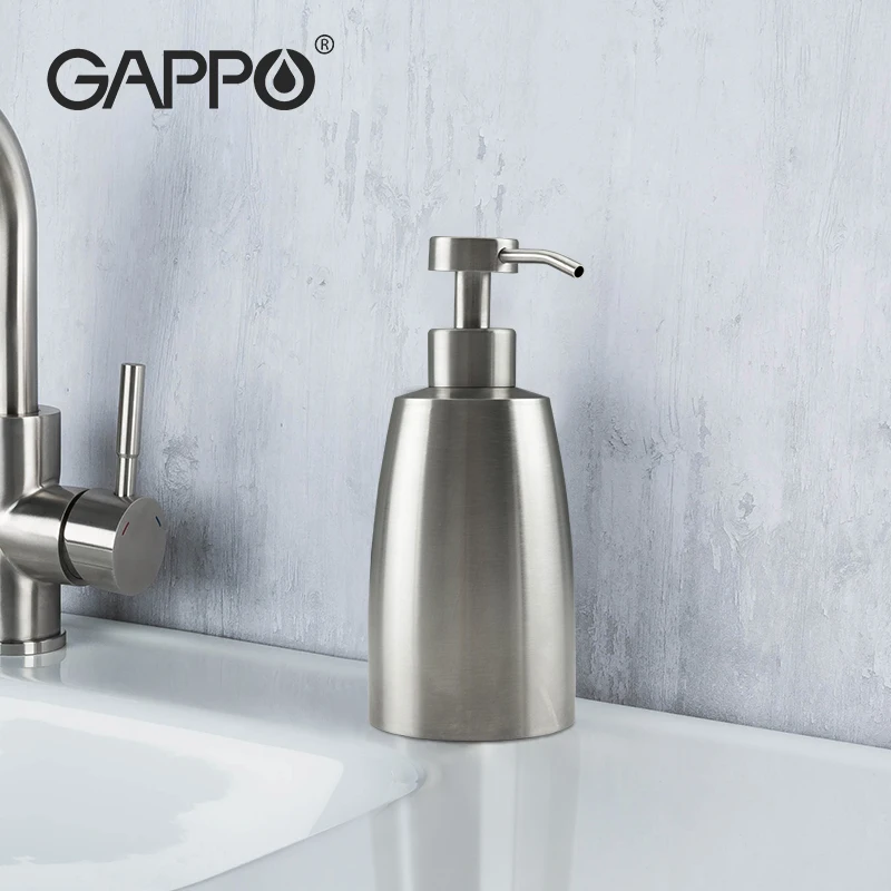 Gappo New Arrival Liquid Soap Dispenser Stainless Steel Hand Soap Dispenser Soap Lotion Bottles Bathroom Accessories Y350003-US
Gappo New Arrival Liquid Soap Dispenser Stainless Steel Hand Soap Dispenser Soap Lotion Bottles Bathroom Accessories Y350003-US