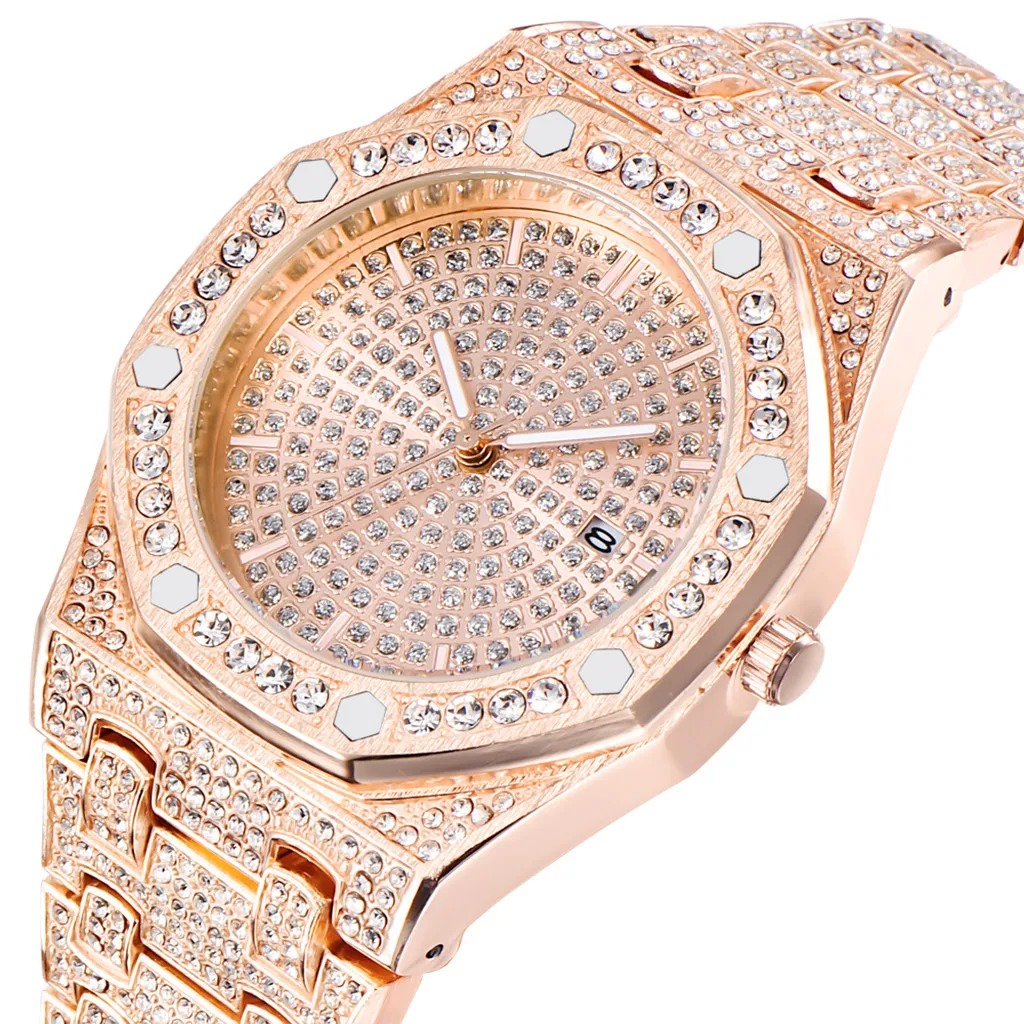 Trendy Luxury Watches Full Diamond Geometry Stainless Steel Strap Men's Watch Diamond Gypsophila Watch F5
Trendy Luxury Watches Full Diamond Geometry Stainless Steel Strap Men's Watch Diamond Gypsophila Watch F5