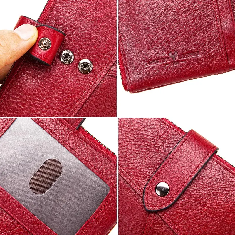 KAVIS Genuine Leather Rfid Women Wallets Pocket Ladies Purse Clutch Wallet Women Short Card Holder Cute Girls Mini Walet Red
KAVIS Genuine Leather Rfid Women Wallets Pocket Ladies Purse Clutch Wallet Women Short Card Holder Cute Girls Mini Walet Red