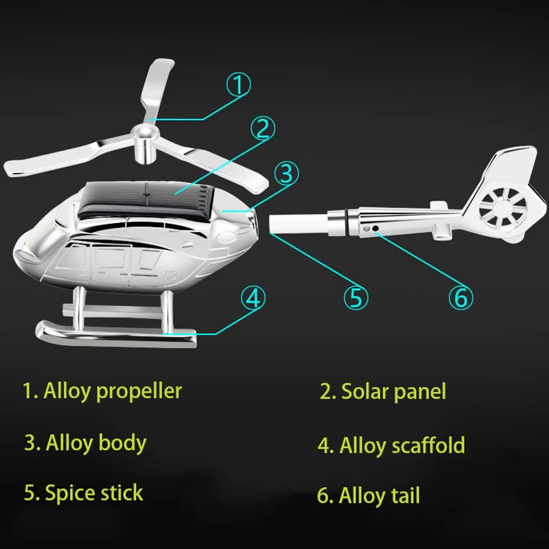 HOT Solar Powered Helicopter Figure Pendants Desk Decor Car Accessories Spice Stick Zinc Alloy Novelty Toys for Children Gift 0
HOT Solar Powered Helicopter Figure Pendants Desk Decor Car Accessories Spice Stick Zinc Alloy Novelty Toys for Children Gift 0