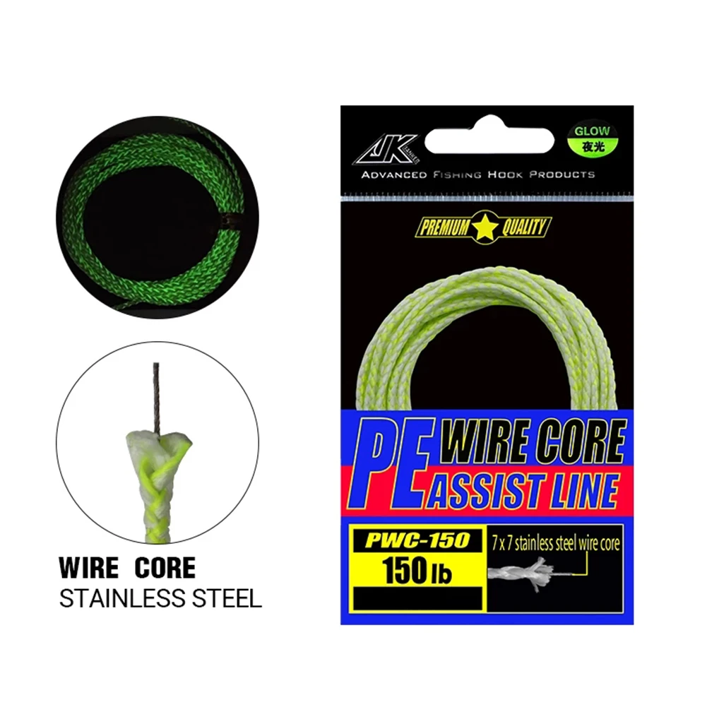 60/90/120/150LB Luminous Fishing Auxiliary Line PE Braided Hollow Tie Rope 3/3.5/4M High-strength Antitangling Fishing Hook Line
60/90/120/150LB Luminous Fishing Auxiliary Line PE Braided Hollow Tie Rope 3/3.5/4M High-strength Antitangling Fishing Hook Line