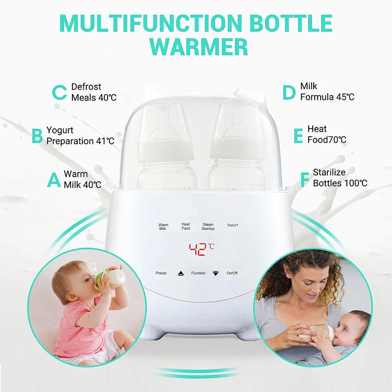 Breast Milk Warmer Steam Sterilizer Infant Bottle Warmer Sterilizer Automatic Intelligent Thermostat Baby Bottle Warmer Gift
Breast Milk Warmer Steam Sterilizer Infant Bottle Warmer Sterilizer Automatic Intelligent Thermostat Baby Bottle Warmer Gift