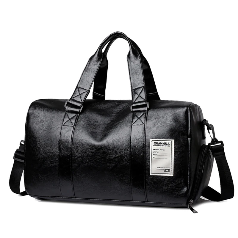 Black Men Travel Duffle Bags Waterproof PU Leather Handbags Shoulder Bag For Women Man Office Tote Large Capacity Weekend Bag
Black Men Travel Duffle Bags Waterproof PU Leather Handbags Shoulder Bag For Women Man Office Tote Large Capacity Weekend Bag