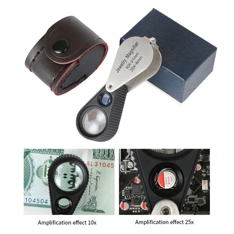 10X 25X Metal Folded Magnifier for Jewelry Reading Hobbies, Insects ViewerCrafts, Pocket Loupe Jewelers Loupe
10X 25X Metal Folded Magnifier for Jewelry Reading Hobbies, Insects ViewerCrafts, Pocket Loupe Jewelers Loupe