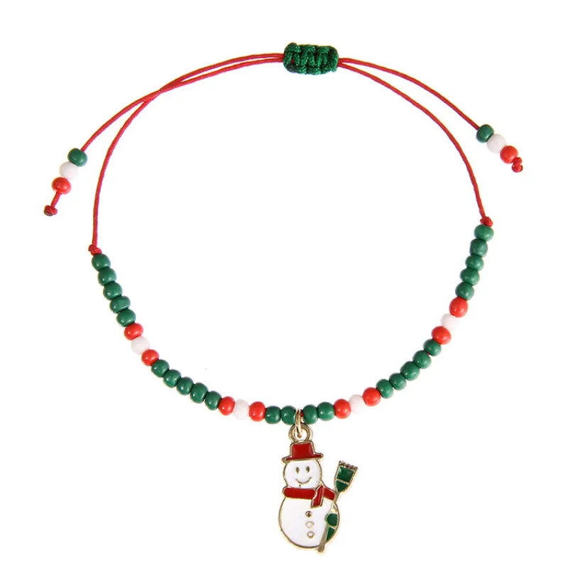 1 Piece Fashion Christmas Strand Bracelets Snowman Santa Claus Enamel Charms Rope Adjustable Chain Bracelet Women Jewelry Gifts
1 Piece Fashion Christmas Strand Bracelets Snowman Santa Claus Enamel Charms Rope Adjustable Chain Bracelet Women Jewelry Gifts