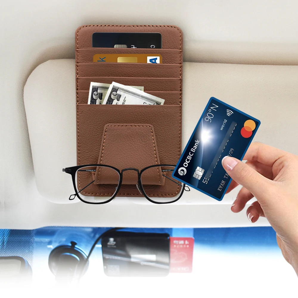 Universal Car Auto Visor Organizer Holder Glasses Storage Holder Credit Card bag sun visor card holder Car-Styling
Universal Car Auto Visor Organizer Holder Glasses Storage Holder Credit Card bag sun visor card holder Car-Styling