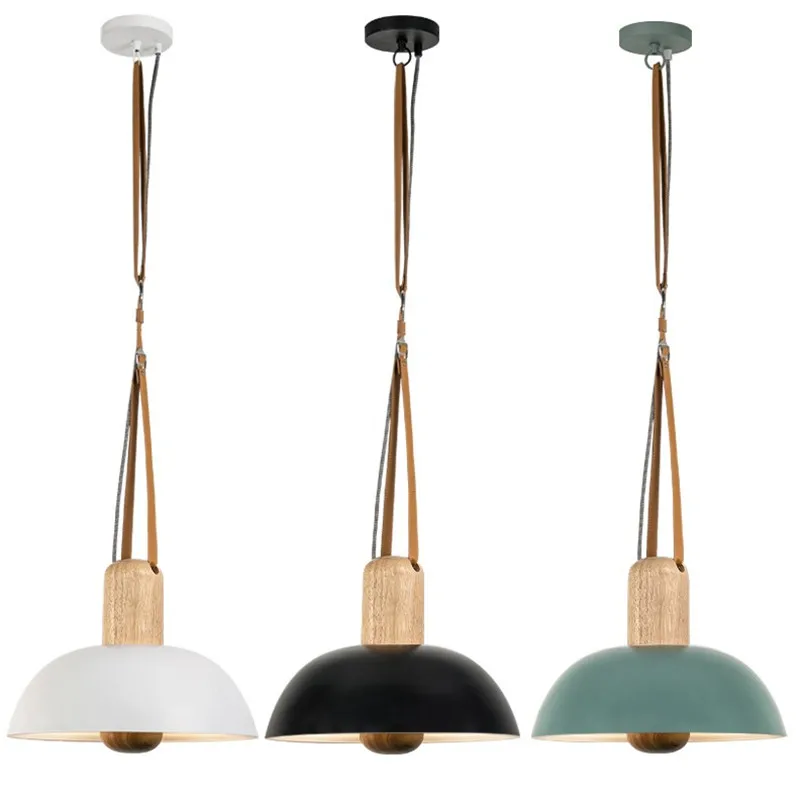 Nordic Loft Style Single Droplight Modern LED Pendant Light Fixtures Simple Wood Iron Leather Hanging Lamp Indoor Lighting
Nordic Loft Style Single Droplight Modern LED Pendant Light Fixtures Simple Wood Iron Leather Hanging Lamp Indoor Lighting