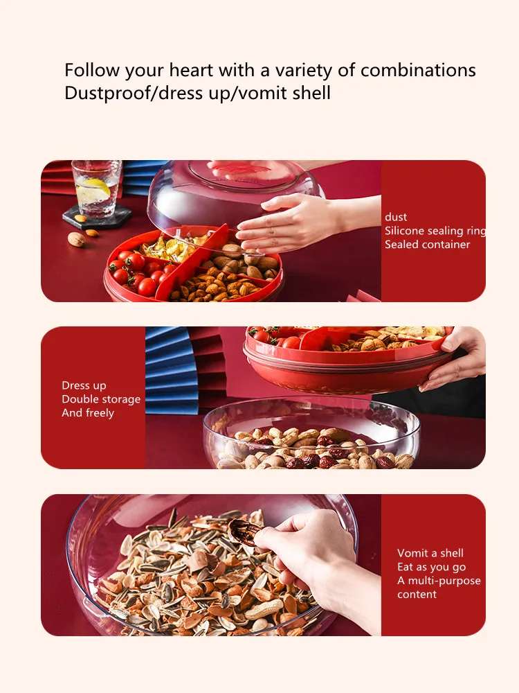 Living Room Dried Fruit Organizer Creative Modern Home Bedroom Candy Snack Storage Box Divided Multi Layer Melon Seed Container
Living Room Dried Fruit Organizer Creative Modern Home Bedroom Candy Snack Storage Box Divided Multi Layer Melon Seed Container