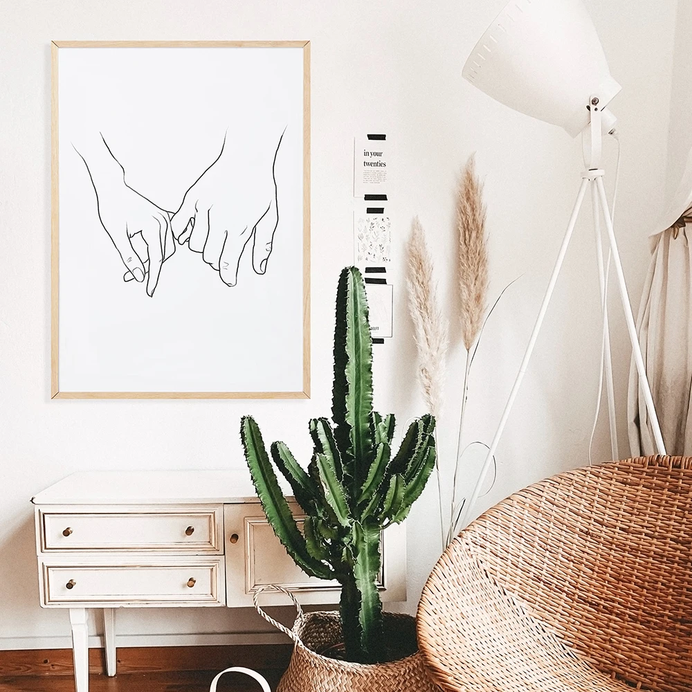 Minimalist One Line Couple Drawing Canvas Painting Black White Hands Artwork Posters Prints Wall Art Pictures Home Room Decor
Minimalist One Line Couple Drawing Canvas Painting Black White Hands Artwork Posters Prints Wall Art Pictures Home Room Decor