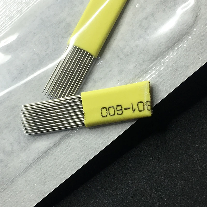500pcs 0.2mm Yellow Nano Microblading Needles Hard Tattoo Needle For 3D Embroidery Pernement Makeup Manual Eyebrow Tattoo Pen
500pcs 0.2mm Yellow Nano Microblading Needles Hard Tattoo Needle For 3D Embroidery Pernement Makeup Manual Eyebrow Tattoo Pen