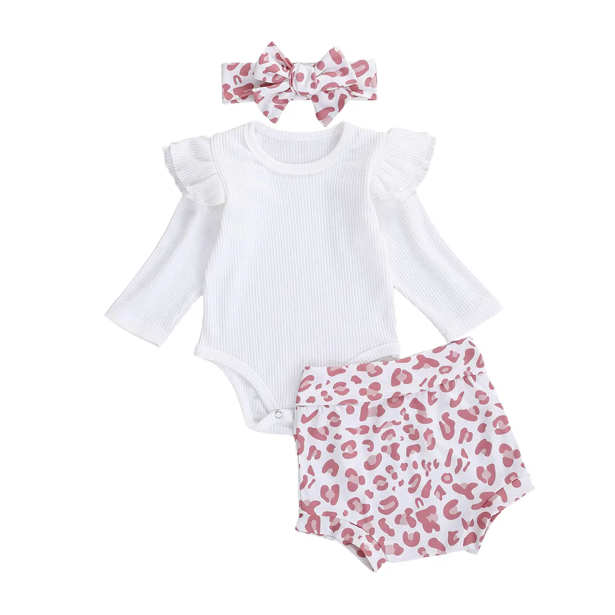 Toddler Girls Round Collar Romper Suit Baby Long Sleeve Short Pants One Piece Bodysuit Summer Jumpsuits with Bow Headdress 
Toddler Girls Round Collar Romper Suit Baby Long Sleeve Short Pants One Piece Bodysuit Summer Jumpsuits with Bow Headdress