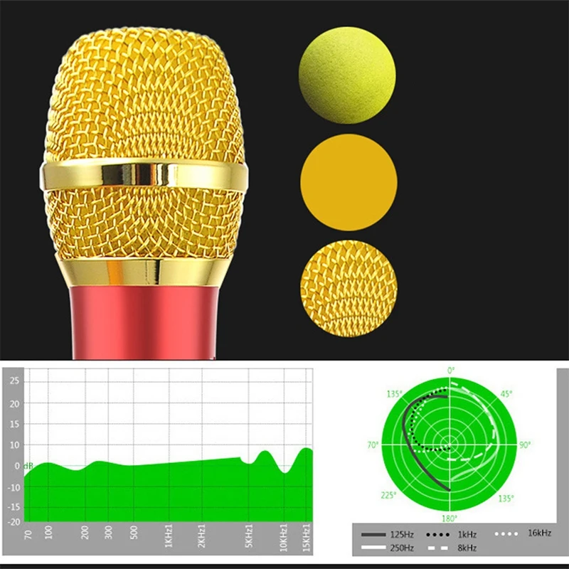 HFES 2 Set L-698D 20W Portable Wireless Bluetooth Karaoke Microphone Speaker with Big Power for Sing/Meeting, Gold & Red
HFES 2 Set L-698D 20W Portable Wireless Bluetooth Karaoke Microphone Speaker with Big Power for Sing/Meeting, Gold & Red