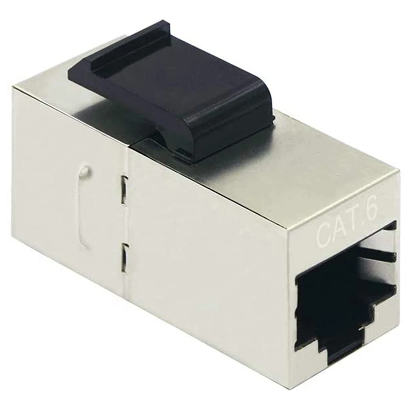 RJ45 Cat6 Shielded In-Line Coupler 25-Pack, Cat 6 Female to Female Keystone Jack 8P8C Cat5E Modular Connector
RJ45 Cat6 Shielded In-Line Coupler 25-Pack, Cat 6 Female to Female Keystone Jack 8P8C Cat5E Modular Connector