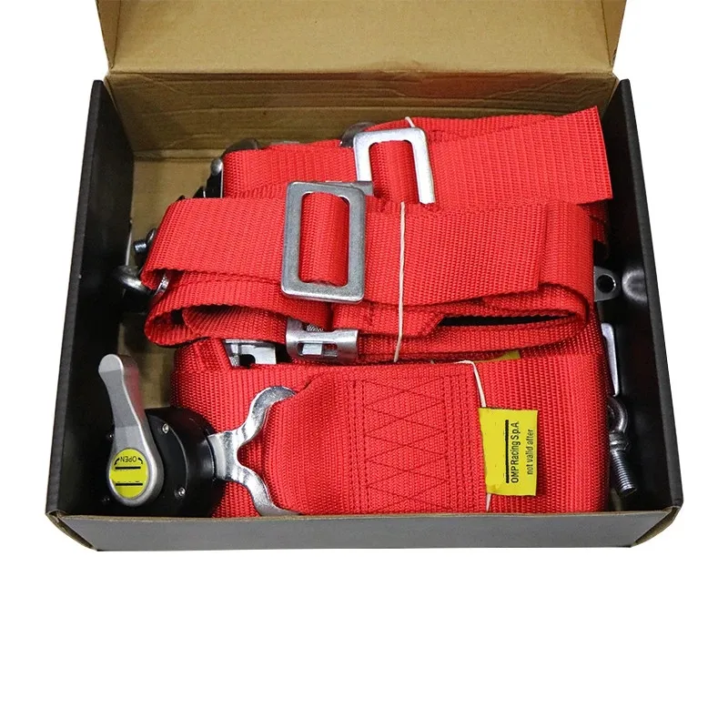 Car 4 Point Seat Belt Quick Release Adjustable Strap Nylon Harness Universal Racing Seat Belt Harness Cam lock with Logo red
Car 4 Point Seat Belt Quick Release Adjustable Strap Nylon Harness Universal Racing Seat Belt Harness Cam lock with Logo red