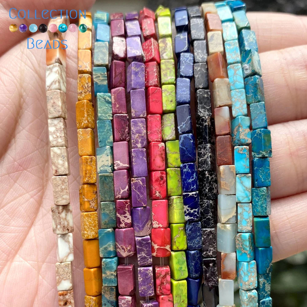 3x3x6mm Natural Stone Colorful Sea Sediment Jaspers Cuboid Shape Loose Beads For Jewelry Making DIY Bracelet Accessories 15''
3x3x6mm Natural Stone Colorful Sea Sediment Jaspers Cuboid Shape Loose Beads For Jewelry Making DIY Bracelet Accessories 15''