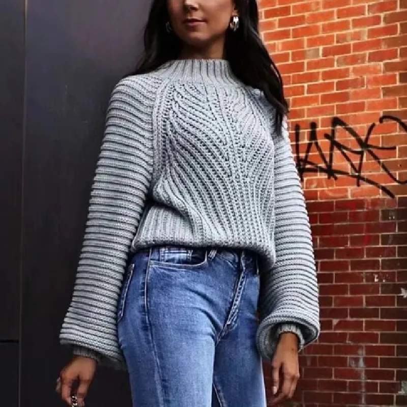 ZXQJ, женский серый Свободный вязаный свитер, осень 2021, модный Женский Повседневный пуловер оверсайз, Женский Однотонный свитер с круглым выр...
ZXQJ, женский серый Свободный вязаный свитер, осень 2021, модный Женский Повседневный пуловер оверсайз, Женский Однотонный свитер с круглым выр...