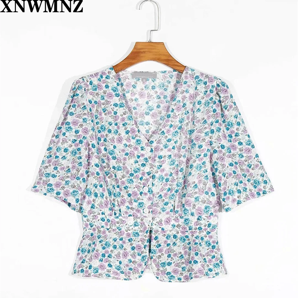 France Navy Flowers Print blouse women Fashion Center Buttons Women blouse Cute summer tops
France Navy Flowers Print blouse women Fashion Center Buttons Women blouse Cute summer tops