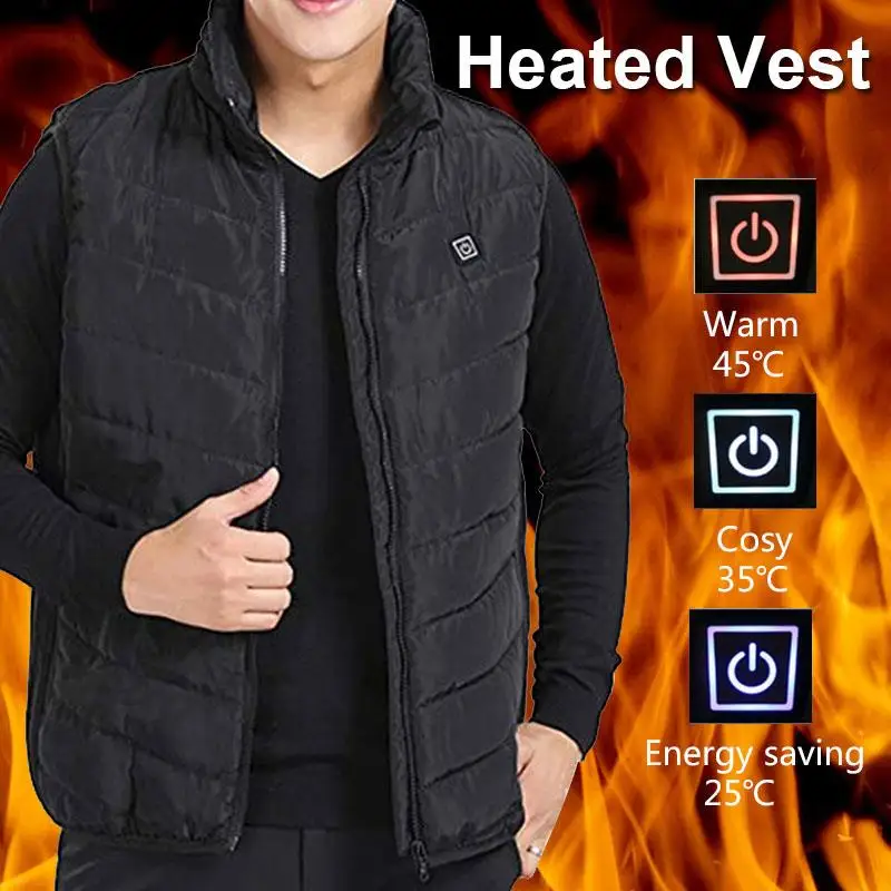 Winter USB Heating Vest Outdoor Men Electric Heated Vest Thermal Clothing Waistcoat Fishing Hiking Warm Hunting Jacket
Winter USB Heating Vest Outdoor Men Electric Heated Vest Thermal Clothing Waistcoat Fishing Hiking Warm Hunting Jacket