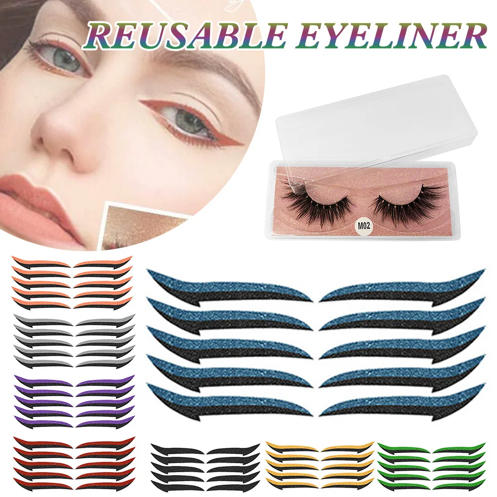 Reusable Eyeliner Stickers with Eyelash Waterproof Cat Eye Look Eyelid Line Stickers Eye Makeup for Various Occasions
Reusable Eyeliner Stickers with Eyelash Waterproof Cat Eye Look Eyelid Line Stickers Eye Makeup for Various Occasions