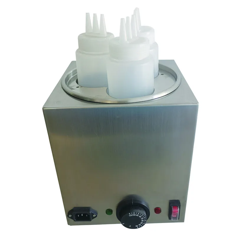 

Оборудование для выпечки, 110 В/220 В, коммерческая машина для нагрева сыра, соуса с тремя пластиковыми бутылками, на продажу