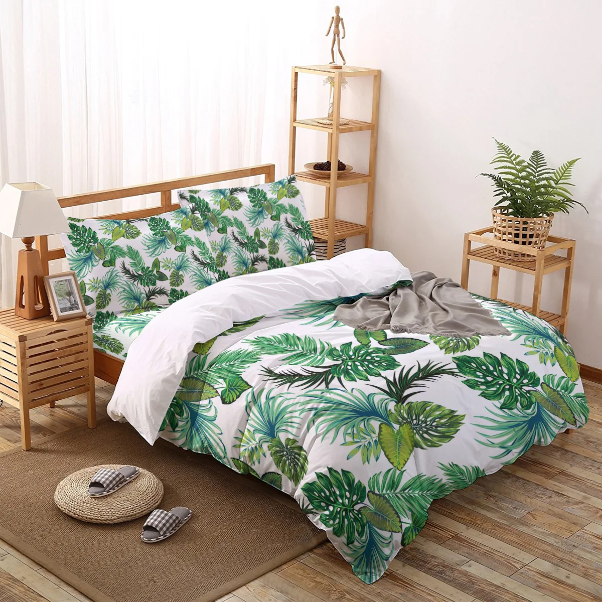 Tropical Plant Leaves Printed Bedding Set 2/3/4pcs Quilt Cover Duvet Cover Set Twin Full Queen King Size Home Textile
Tropical Plant Leaves Printed Bedding Set 2/3/4pcs Quilt Cover Duvet Cover Set Twin Full Queen King Size Home Textile