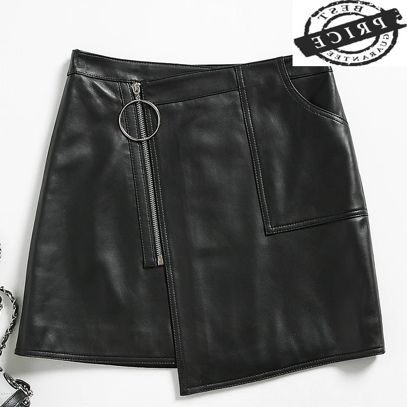 Leather Spring Genuine Skirts Womens Real Sheepskin Mini Skirt Korean Sutumn Black Skirt Faldas Mujer Moda 2021 LWL1603
Leather Spring Genuine Skirts Womens Real Sheepskin Mini Skirt Korean Sutumn Black Skirt Faldas Mujer Moda 2021 LWL1603