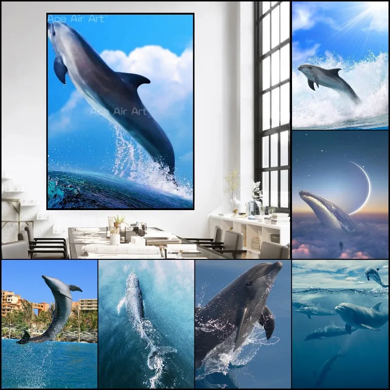 5D DIY Diamond Painting Dolphin Embroidery Cross Stitch Animal Full Mosaic Home Decoration Gift
5D DIY Diamond Painting Dolphin Embroidery Cross Stitch Animal Full Mosaic Home Decoration Gift