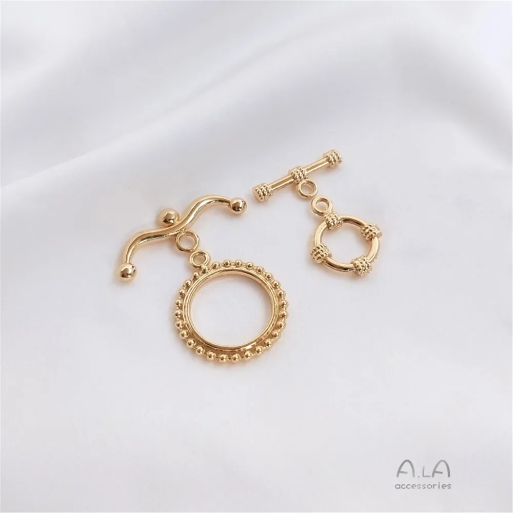 Real 14K Gold Plated Accessories OT buckle bracelet necklace buckle pearl chain link buckle DIY handmade jewelry materials
Real 14K Gold Plated Accessories OT buckle bracelet necklace buckle pearl chain link buckle DIY handmade jewelry materials
