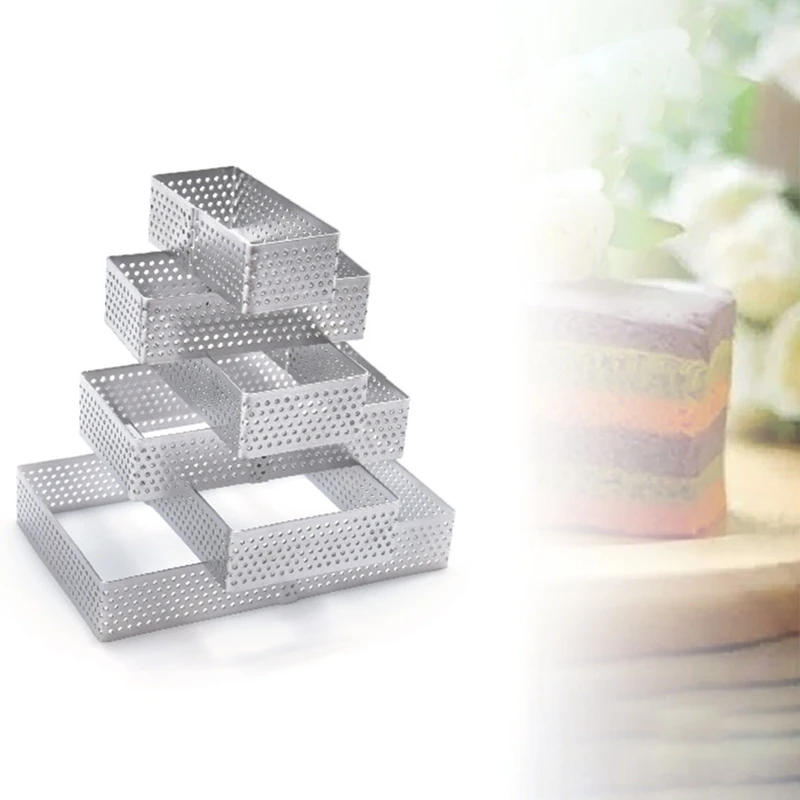 12Pcs Mousse Ring Rectangular Cake Mold Stainless Steel Baking Mould Pastry Dessert Accessories Cake Decorating Tool 
12Pcs Mousse Ring Rectangular Cake Mold Stainless Steel Baking Mould Pastry Dessert Accessories Cake Decorating Tool